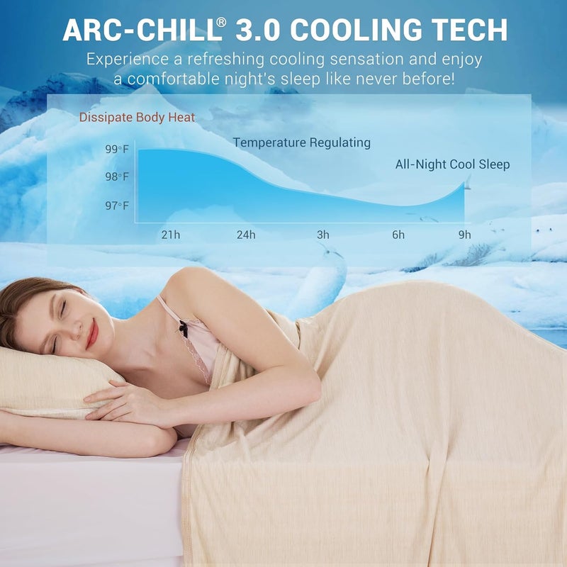 Elegear Cooling Blanket-Beige - Image 2