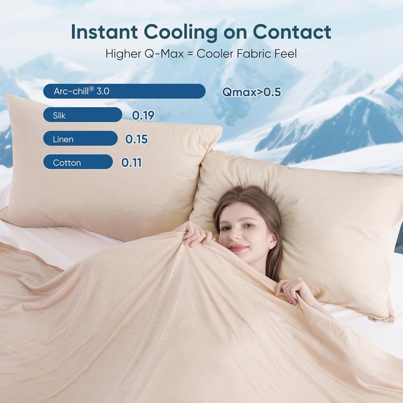 Elegear Cooling Blanket-Beige - Image 3