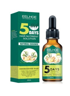 EELHOE 5 Days Hair Nutrient Solution，Hair Growth Serum, for Hair Fall Hair Regrowth And Scalp, Treatment Ginger Essential Oil Supports Healthy Hair Thinning Treatment Hair Growth Oil for Men 30 ML  - Image 1
