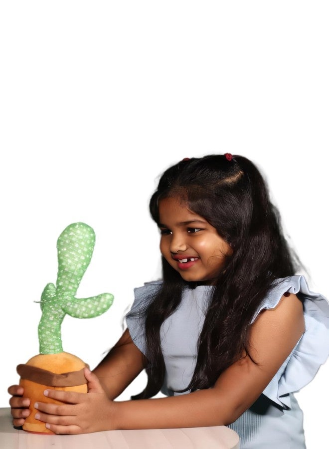 SPEDY Rechargeable Toys Talking Cactus Baby Toys for Kids Dancing Cactus Toys Can Sing Wriggle & Singing Recording Repeat What You Say Funny Education Toys for Children Playing Tree - Image 3