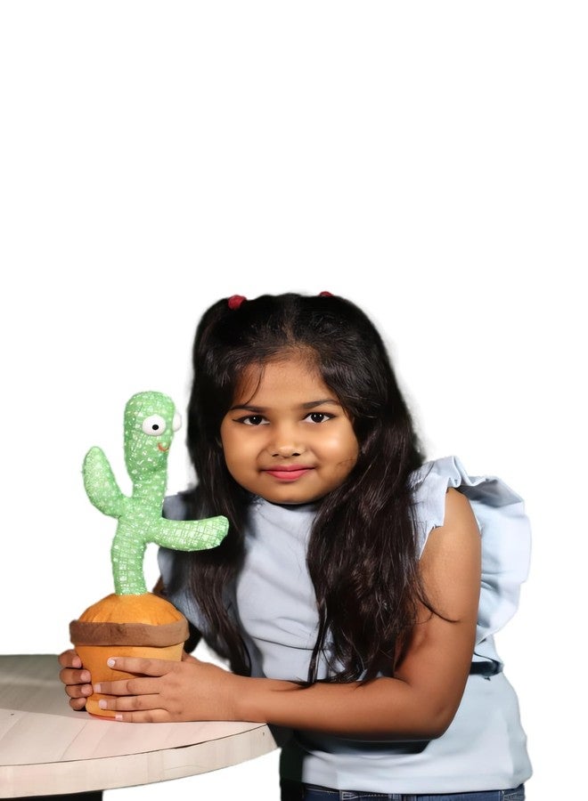 SPEDY Rechargeable Toys Talking Cactus Baby Toys for Kids Dancing Cactus Toys Can Sing Wriggle & Singing Recording Repeat What You Say Funny Education Toys for Children Playing Tree - Image 2