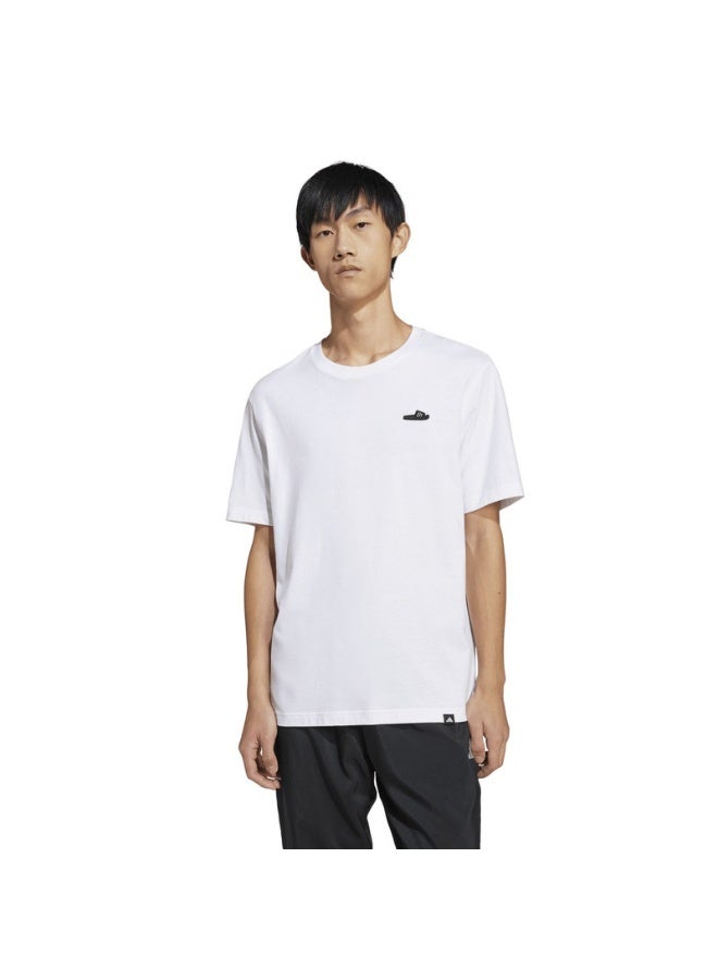 Adidas Adidas M L Slide Tee M White Not Sports Specific T-Shirts For Men  - Image 2