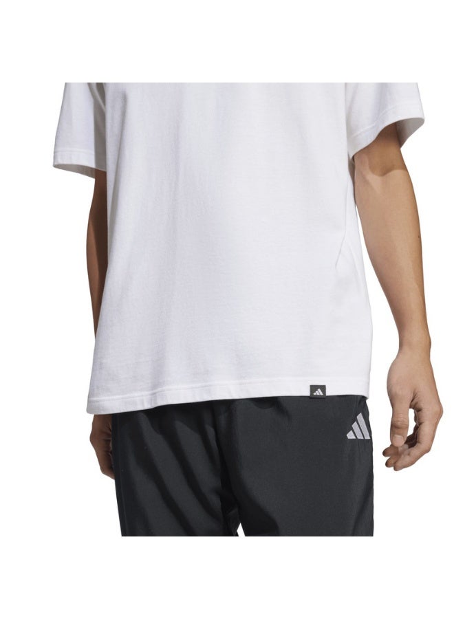 Adidas Adidas M L Slide Tee M White Not Sports Specific T-Shirts For Men  - Image 5