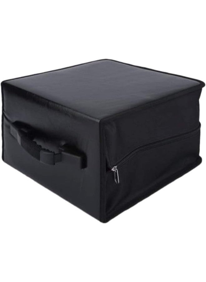 klarako DVD Binder Case 400 Discs CD Storage Box Containers Video PU Leather Wallet Bag Zipped Large Capacity Wearproof Suitcase Holder Handbag - Black - Image 1
