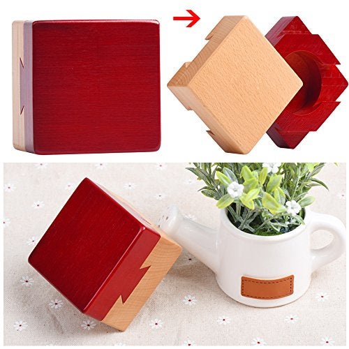Blovec Impossible Dovetail Box Wooden Puzzle 3D Brain Teaser Magic Drawers Secret Compartment Jewelery Box - Image 5