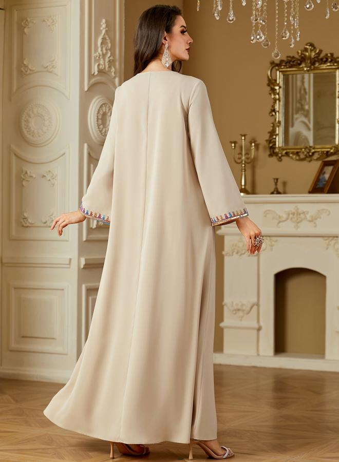 تايك تو جلابية بأكمام طويلة مطرزة - Image 4