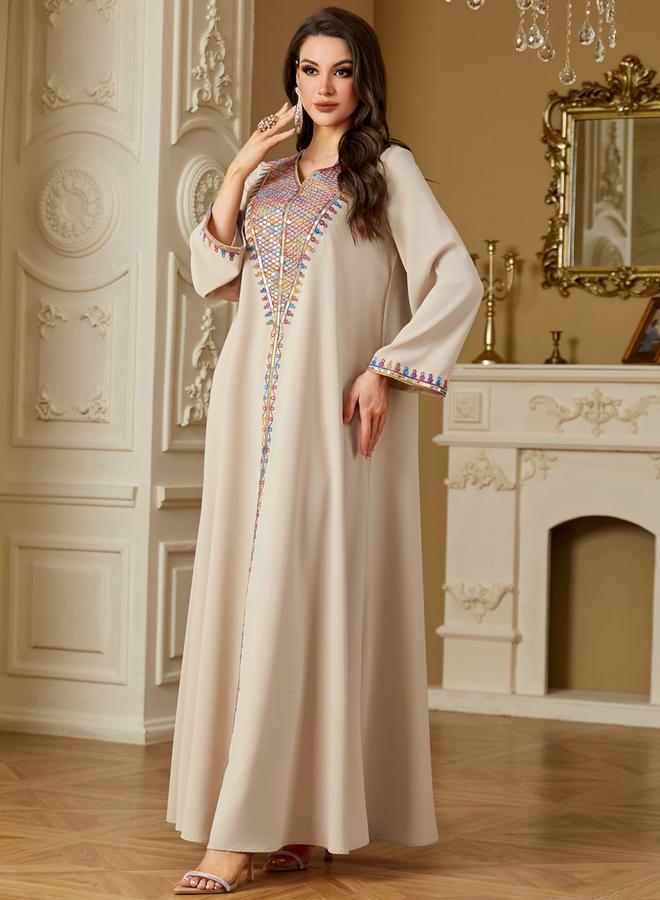 تايك تو جلابية بأكمام طويلة مطرزة - Image 5