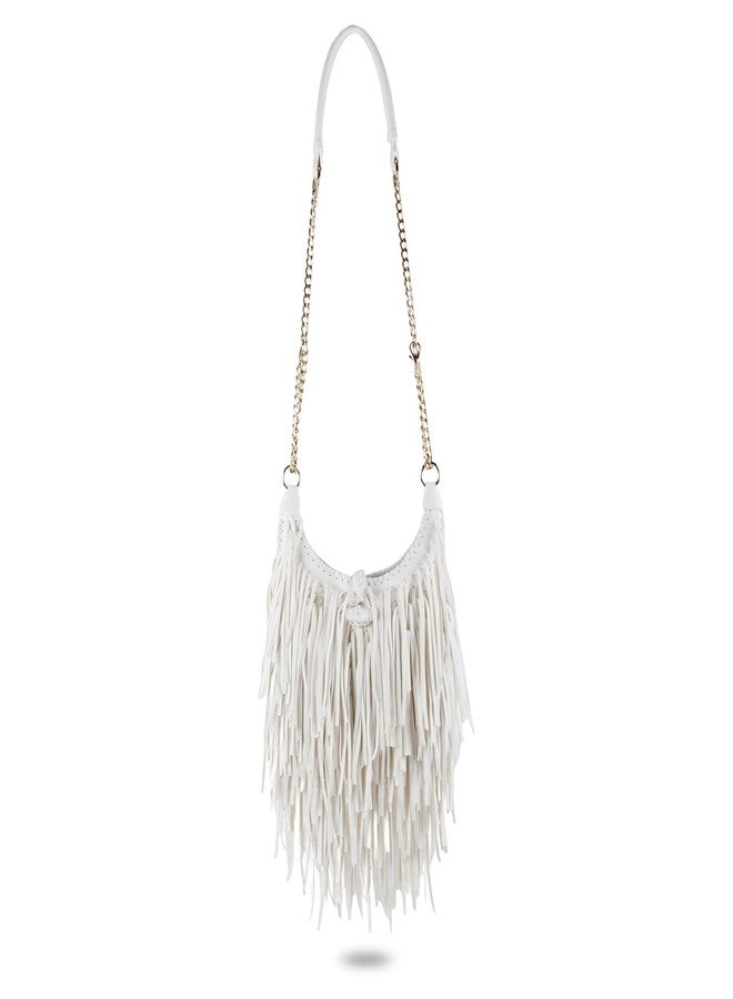 Lanpet Women Fringe Tassel Cross Body Bag Leisure Shoulder Bag - Image 1