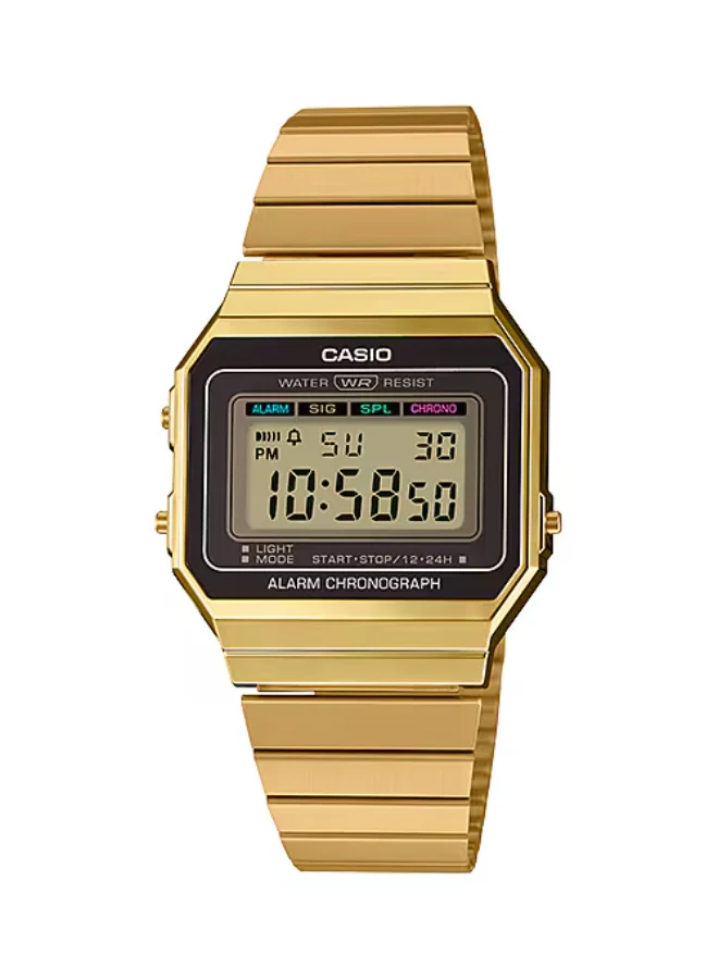 CASIO Unisex Stainless Steel Digital Watch A700WG-9ADF - 35 mm