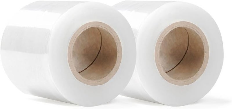 Rago ® Stretch Film Set Mini Rolls 2 Pieces I Transparent Film for Furniture Stretch Film Pallet Film Hand Film Wrapping Film (2 x Transparent 0.43 kg) Packaging Material Packing Films - Image 1
