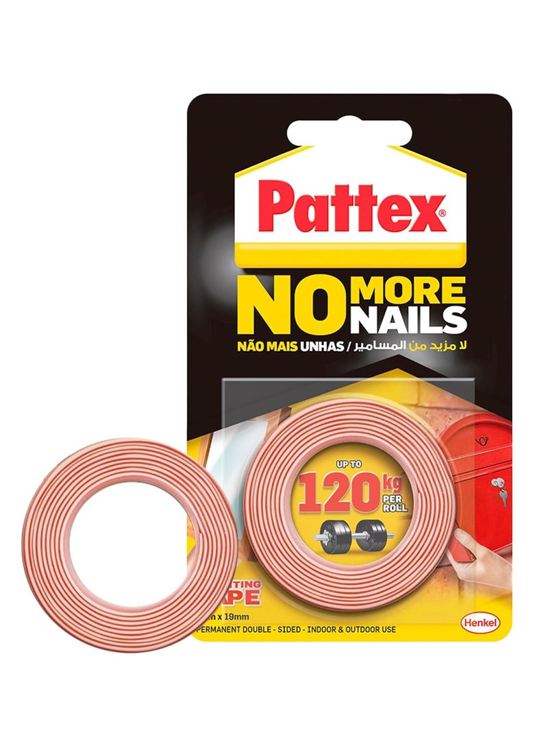 Pattex Double Sided Tape Heavy Duty Mounting Tape Strong Adhesion 120kg-1699228  - Image 1
