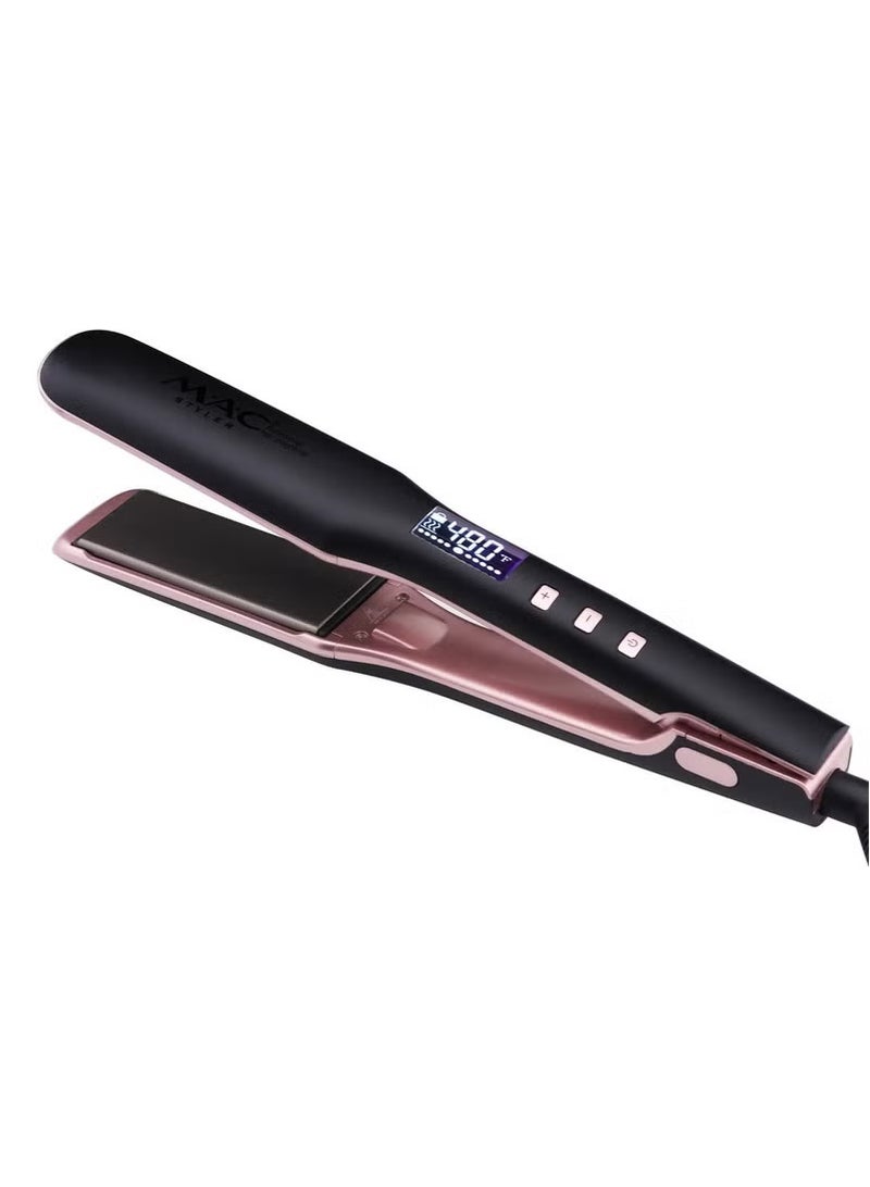 Mac Styler Hair Straightener, Dual-Purpose For Straightening And Curly Hair, Multiple Heat Settings, Temperatures Up To 230°C, Fast Heat-Up Time, Ready To Use In 30 Seconds, Salon-Quality Results - Image 1