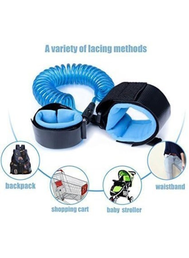 أونوون Onwon Anti Lost Safety Wrist Link Child Safety Harness Strap Rope Leash Walking Hand Belt Band Wristband(1.5m Blue) - Image 2