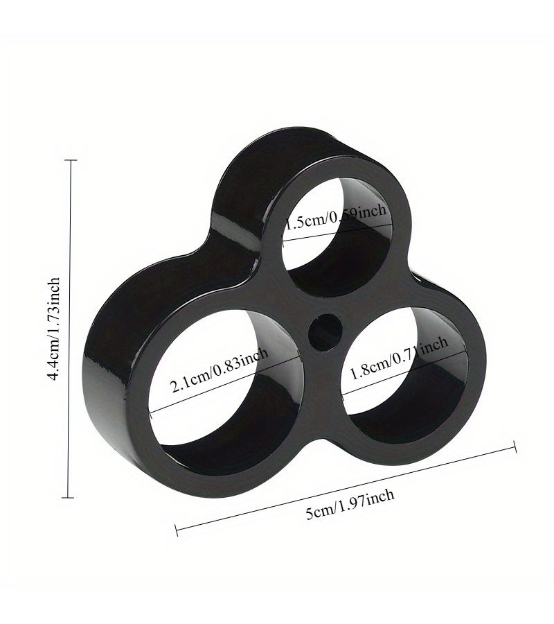 Gray Acrylic Door Handle Bumpers 2pcs Anti Collision Silent No Drilling - Image 2