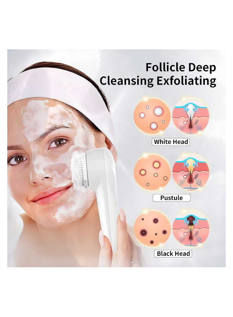 KASTWAVE Electric Sonic Facial Cleansing Brush, Rechargeable IPX7 Waterproof Sonic Facial Cleansing Brush, Easily Cleans Dirt and Exfoliating from The Skin, Suitable for All Skin Types - Image 3