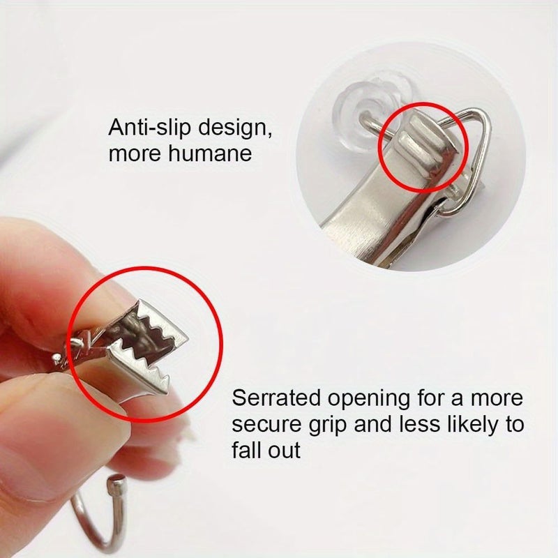 50 Pcs T Glider Curtain Clips For Hanging Drapes - Image 2