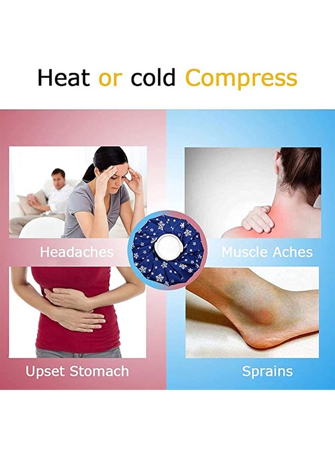 DUNISO 3Pcs Ice Bag Packs，Refillable Ice Bags Hot Water Bags，with Elastic Breathable Support Wrap ，Waterproof, Leak Proof, Durable，for Injuries,Hot & Cold Therapy and Pain Relief， 6"/9"/11"  - Image 5
