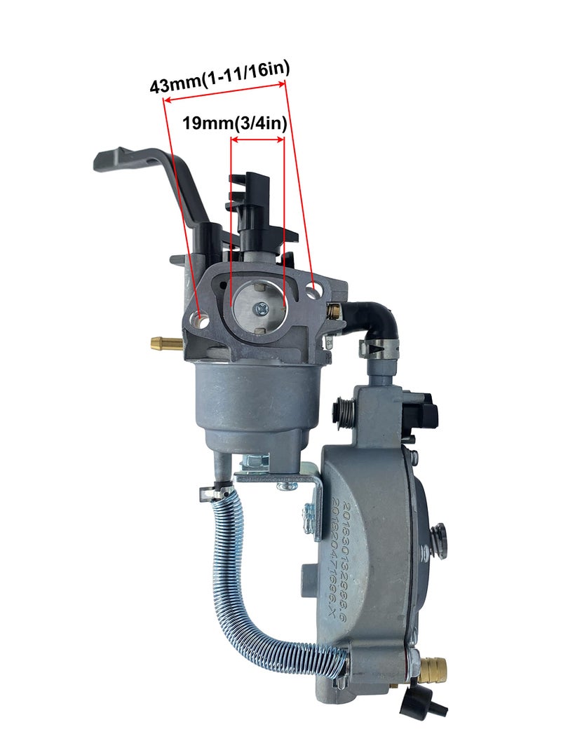 YAMAKATO Dual Tri Fuel Carburetor for Predator 4000 4375 Honda GX160 Generac Champion 163cc 196cc 212cc 224cc Generator Natural gas Gasoline Propane LPG Conversion Kit - Image 2