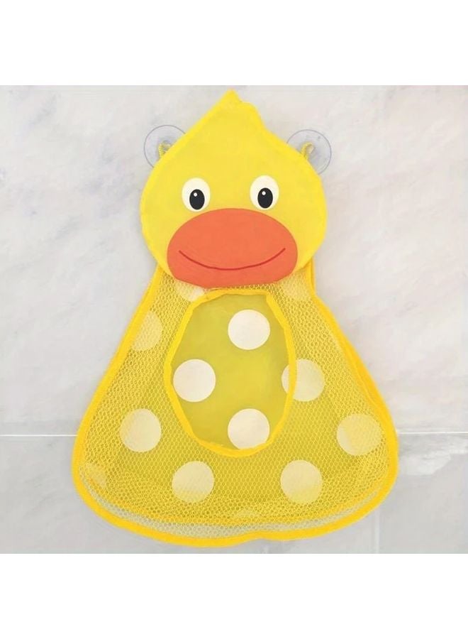 Red Panda With Suction Cup Mesh Storage Bag 13.78x18.9 Inch For Bathroom Shower Toys - Image 4