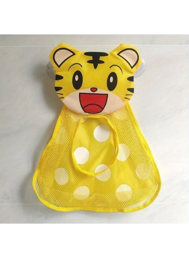 Red Panda With Suction Cup Mesh Storage Bag 13.78x18.9 Inch For Bathroom Shower Toys - Image 5