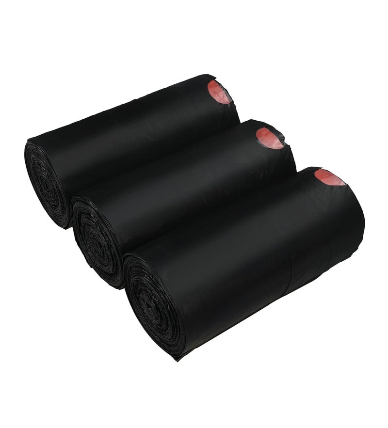 Begale Small 12 Gallon Drawstring Black Trash Bag 110 Counts 3 Rolls