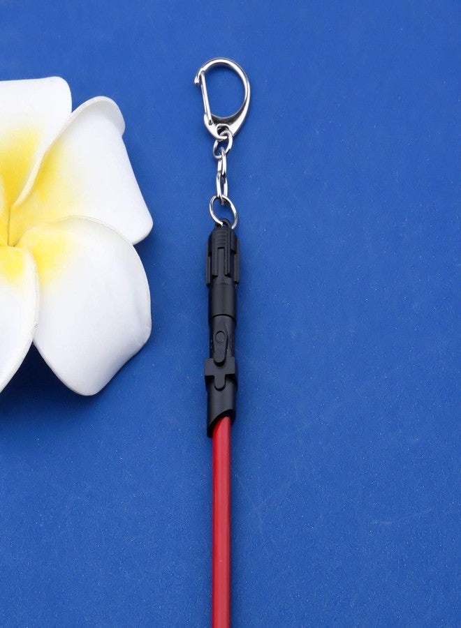 FAADBUK Wars Lover Gift Wars Darth Vader Lightsaber Keychain Wars Cosplay Gifts for Friend Family (Red with Black K-S) - Image 4
