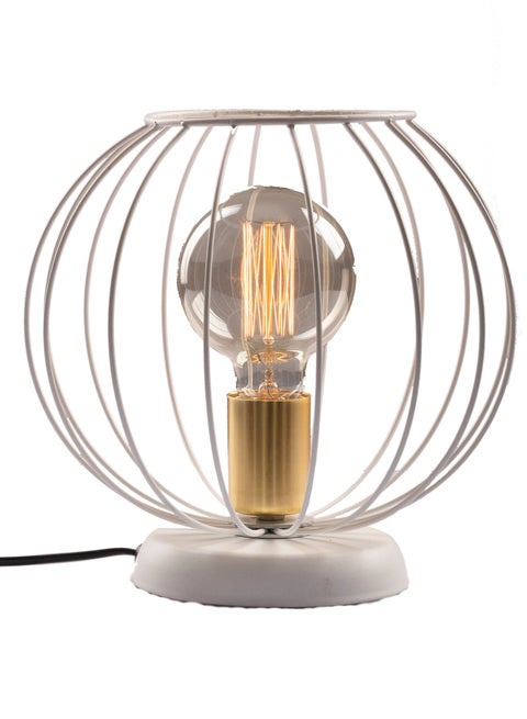 Cage Fit Table Lamp - White