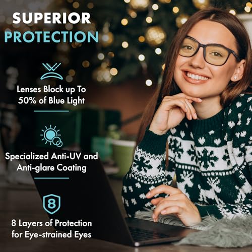 Prospek Mens Blue Light Glasses,CARBON - High Optical Quality Lenses and Ultra Light Frame - Image 5
