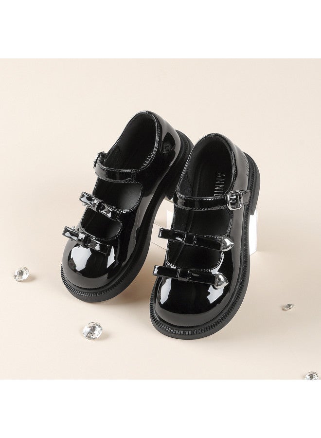 Annil Girl's Princess Shoes Summer Leather Flats 2025 New Soft-sole Anti-slip Mary Jane Loafers Performance Shoes - Image 2