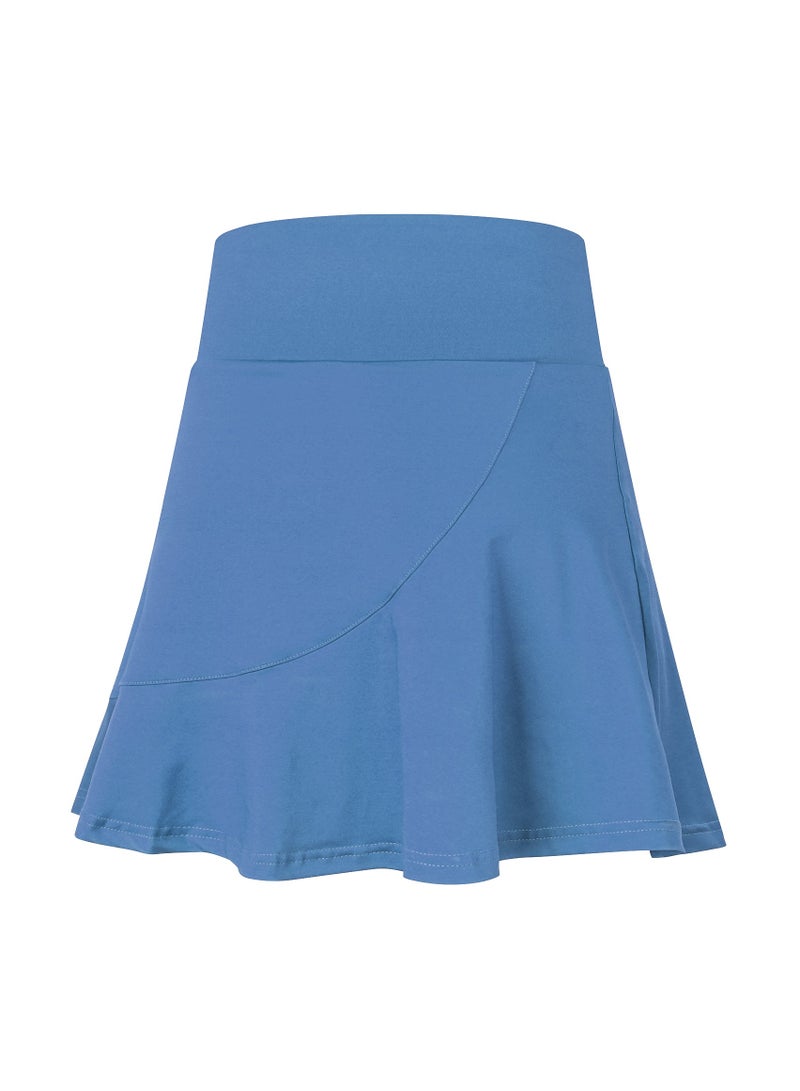 Loquat Women Quick Dry Breathable Sports Skirt Blue  - Image 2