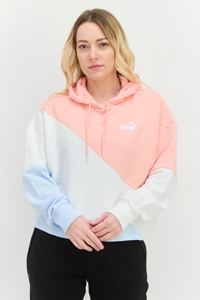 PUMA Women Relaxed Fit Long Sleeve Outdoor Hoodies, Pink  - Image 1