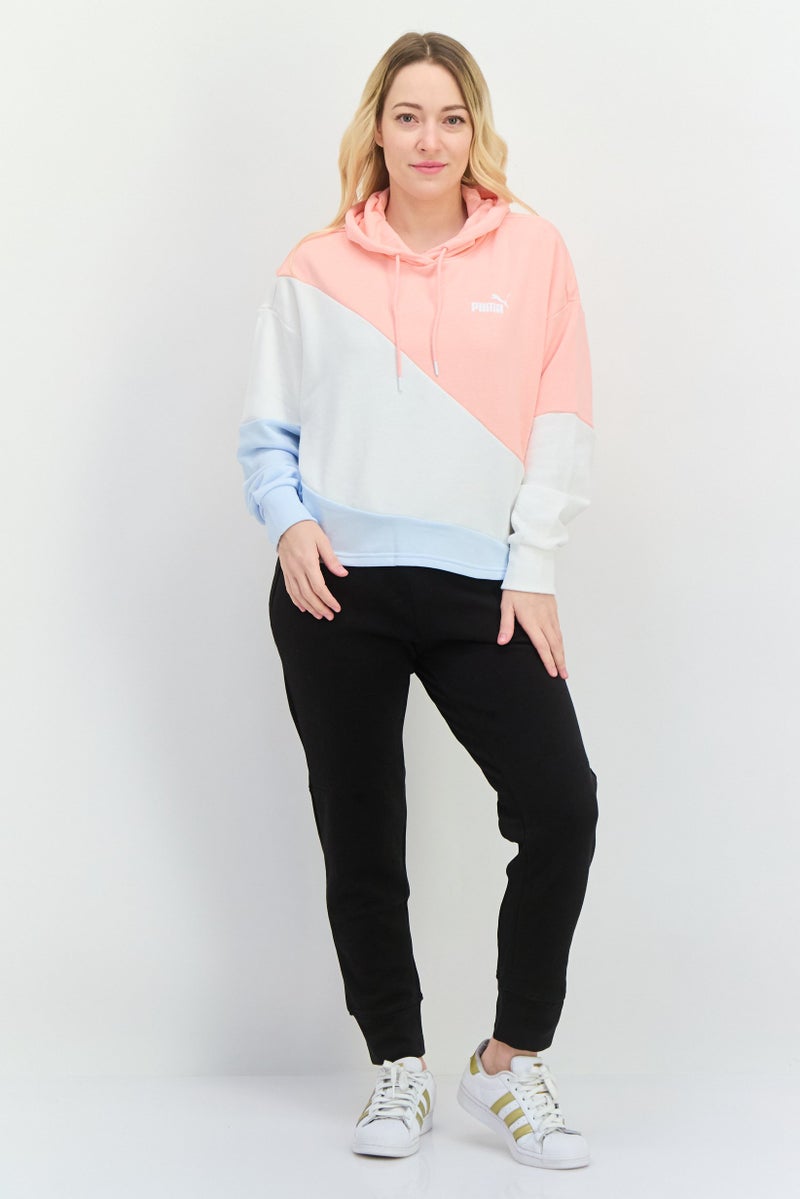PUMA Women Relaxed Fit Long Sleeve Outdoor Hoodies, Pink  - Image 4