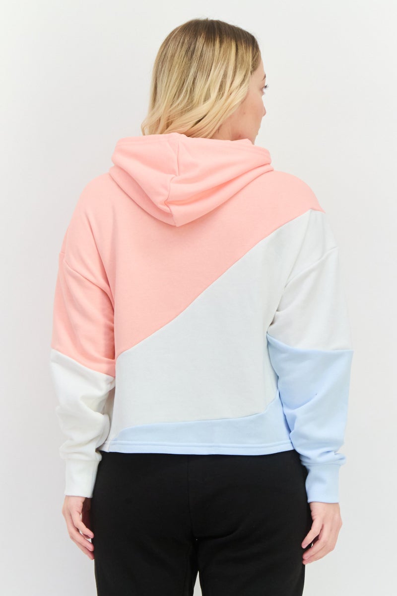 PUMA Women Relaxed Fit Long Sleeve Outdoor Hoodies, Pink  - Image 3
