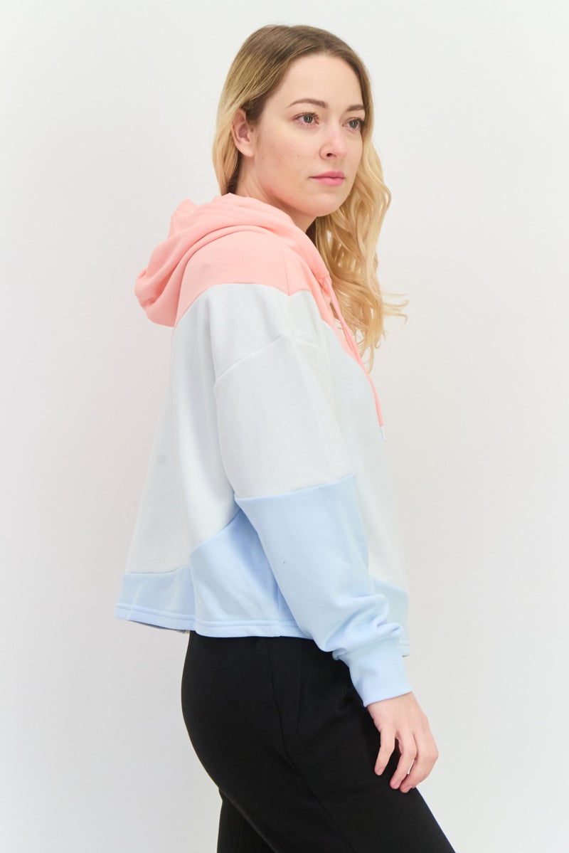 PUMA Women Relaxed Fit Long Sleeve Outdoor Hoodies, Pink - Image 2