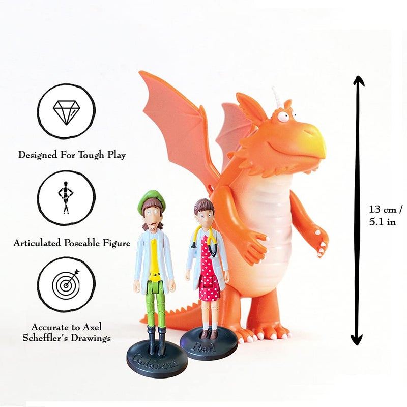 WOW! STUFF Zog and The Flying Doctors Story Time Set | Collectable Articulated Character Action Figures | Official Toys and Gifts from The Julia Donaldson Books, TV and Animation Movie Series - Image 3