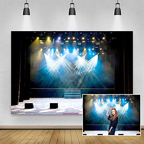 Yeele Stage Concert Backdrop,Yeele 7x5ft Lighting Nightclub Musical Hall Club Background for Photography Sing Dance Performance Scene Photo Booth Shoots Vinyl Studio Props - Image 2