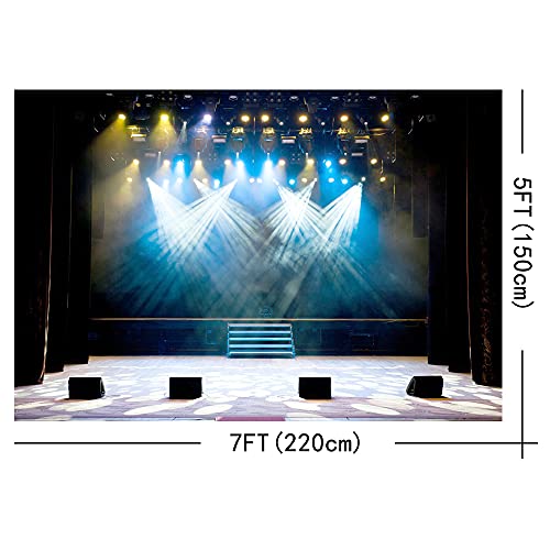 Yeele Stage Concert Backdrop,Yeele 7x5ft Lighting Nightclub Musical Hall Club Background for Photography Sing Dance Performance Scene Photo Booth Shoots Vinyl Studio Props - Image 4
