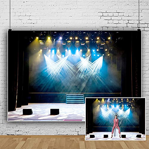 Yeele Stage Concert Backdrop,Yeele 7x5ft Lighting Nightclub Musical Hall Club Background for Photography Sing Dance Performance Scene Photo Booth Shoots Vinyl Studio Props - Image 3