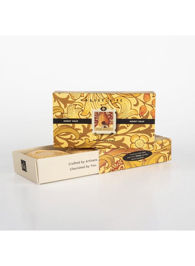 Baudelaire Honey And Calendula Bar Soap 1.4 Ounce Set Of 2 - Image 1