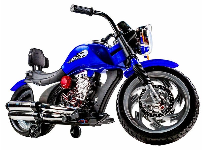 Dream Land Harley Ride-on Motorcycle for Kids - Blue - BLF-916 - Image 1
