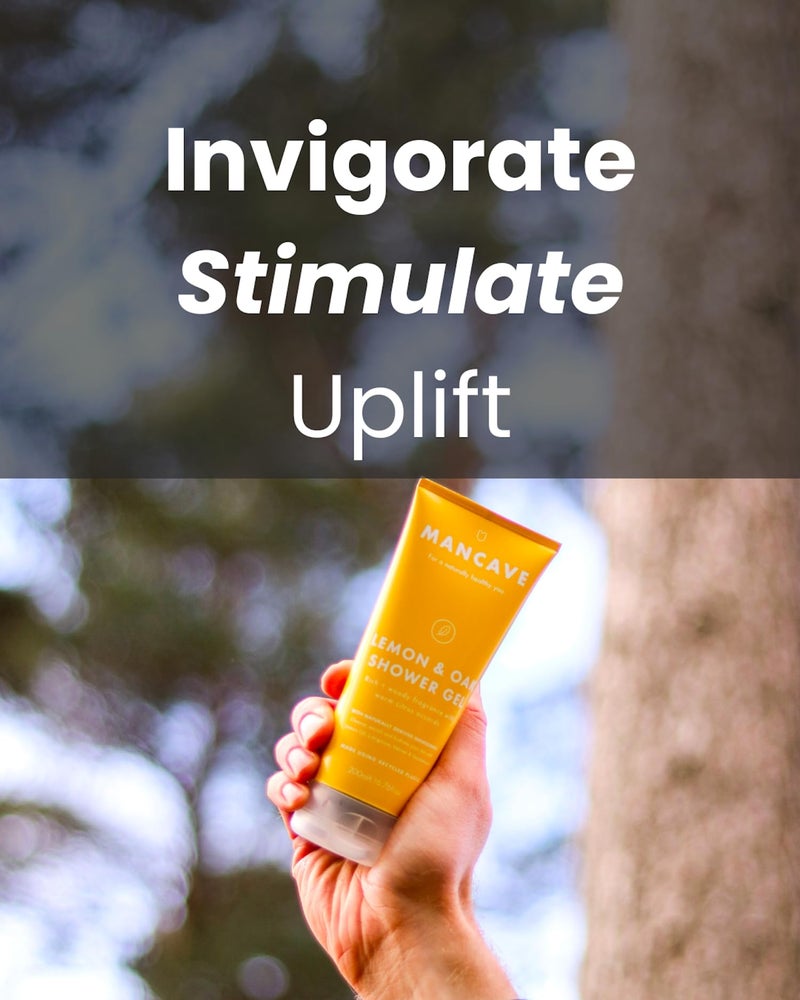 ManCave Natural Lemon & Oak Shower Gel 200ml - Image 4