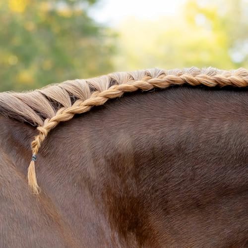 HORZE Silicone Rubber Plaiting Band - Black - One Size - Image 2