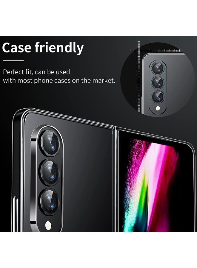 Camera Lens Protector for Samsung Galaxy Z Fold 7, Case-Friendly, 9H Glass Hardness, Anti-Scratch, HD Tempered Metal Glass Camera Screen Protector for Samsung Fold 7 with Removal Tool - Image 2