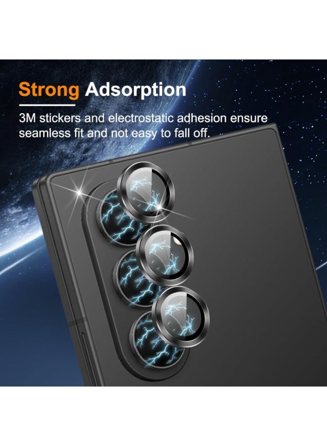 Camera Lens Protector for Samsung Galaxy Z Fold 7, Case-Friendly, 9H Glass Hardness, Anti-Scratch, HD Tempered Metal Glass Camera Screen Protector for Samsung Fold 7 with Removal Tool - Image 5