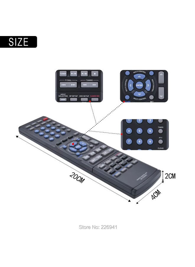 OMETTER - Remote control for KENWOOD RC-0707 RC-F0707E KRF-V5100D KRF-V5200D KRF-V5300D KRF-V6100D A/V AUDIO Receiver - Image 1