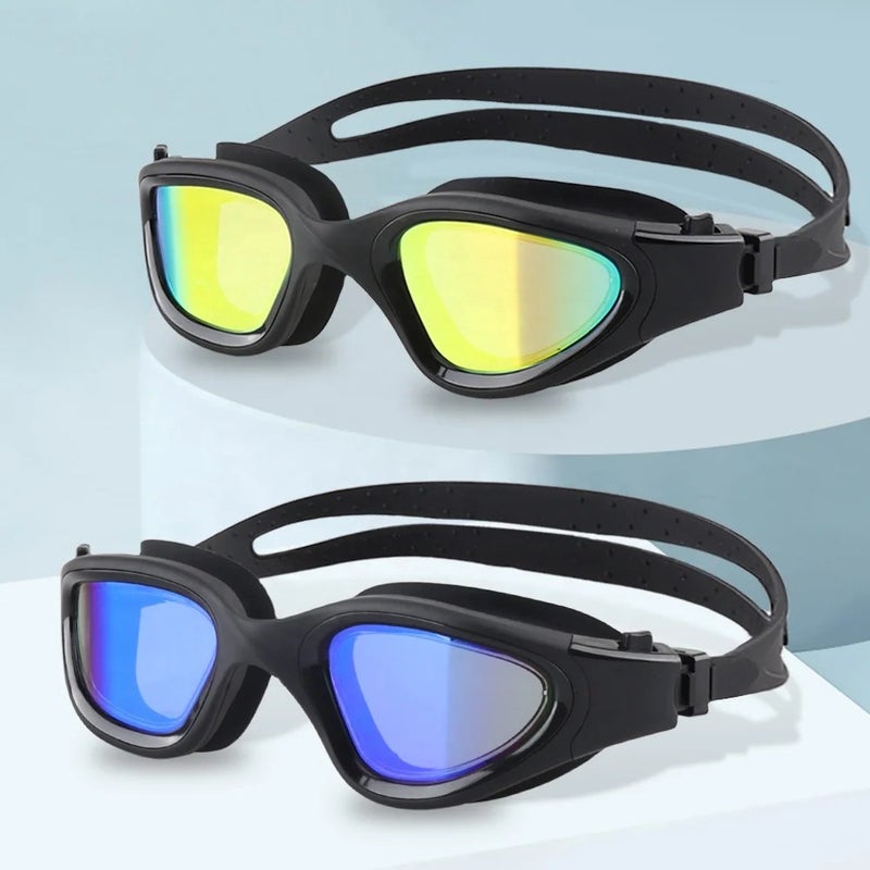 Bluejw Anti Fog UV Protection No Leaking PC Lens Men Women Adults Teenagers Wide View Polarized Swimming Goggles with Case - Image 3