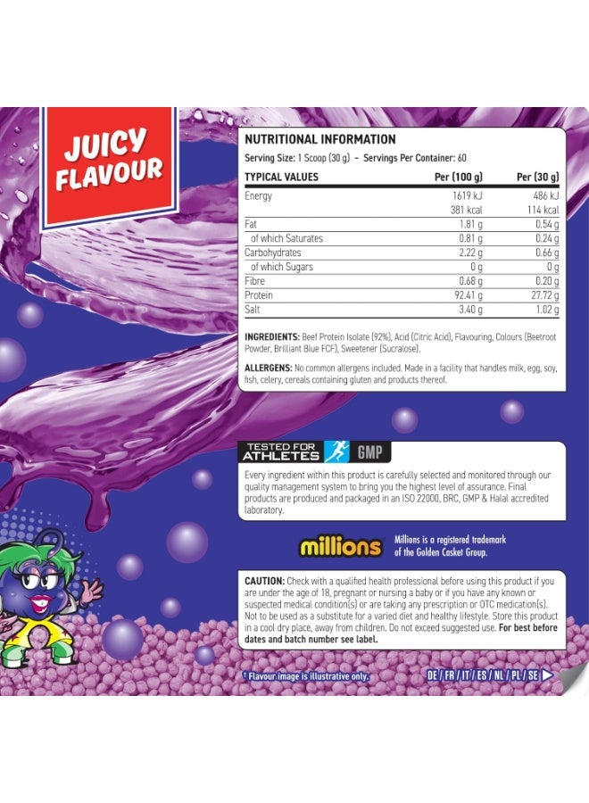 أبلايد نيوتريشن بروتين لحم بقري معزول شفاف من BEEF-XP، بنكهة الكشمش الأسود، 60 حصة، تركيبة بروتين متحلل خالية من الدهون والسكر - Image 4