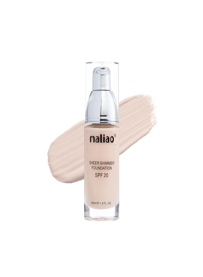 Maliao Sheer Radiance Shimmer Foundation Cream SPF 20 - Illuminate Your Beauty (01) - Image 1