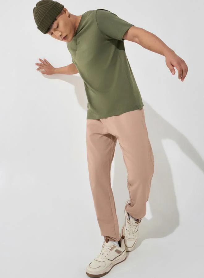 Cult Men Olive Green Short Sleeve T-Shirt