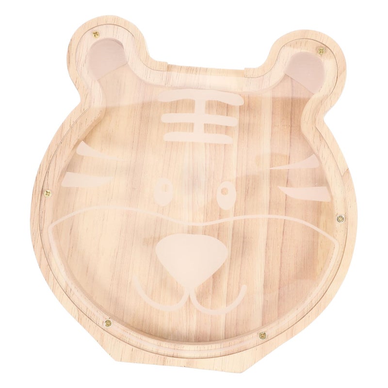 Wooden Animal Money Box Cute Piggy Bank For Kids Home Decor Savings Collector - Image 2